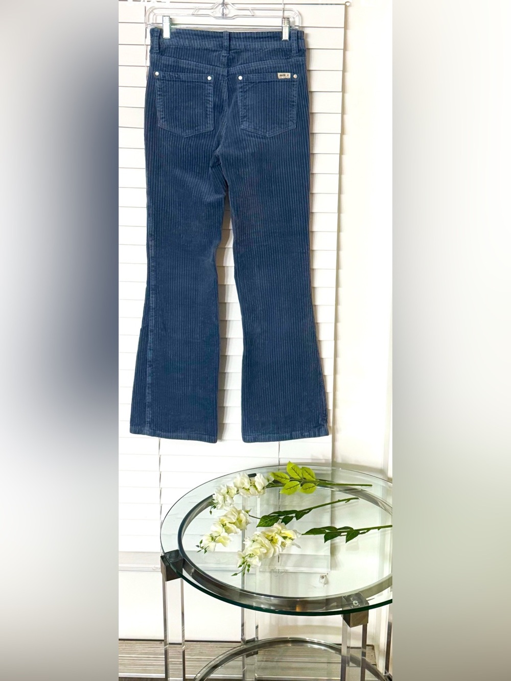 Milk It Blue Corduroy Flare Jeans - Picture 6 of 7